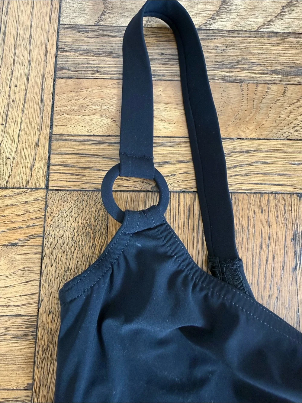KARLA COLLETTO Round Neck One-Piece Swimsuit in BLACK - Size 10 (US 6) 🖤